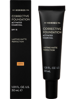 Korres Activated Charcoal Corrective ACF4 Liquid Foundation 30ml