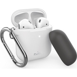 Puro Θήκη Σιλικόνης Με Γάντζο για AirPods Λευκό