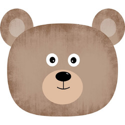 Contento Matteo Σουπλά Βινυλίου 40x35cm Παιδικό Σχέδιο - Αρκούδα