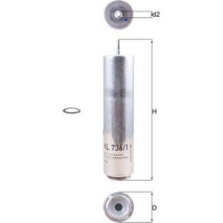 Φίλτρο καυσίμου KNECHT KL736/1D