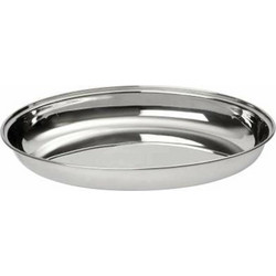 Ραβιέρα Οβάλ Ανοξείδωτη Βαρέος Τύπου 25 cm Veltihome Allset Capri 69012