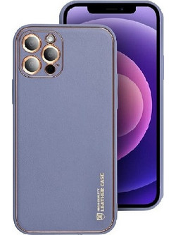 ΘΗΚΗ ΣΙΛΙΚΟΝΗΣ FORCELL LEATHER ΓΙΑ IPHONE X - ΜΠΛΕ