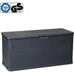 TOOMAX Ιταλίας Πλαστικό Μπαούλο 117x45x56cm 280lt 6.8kg MULTIBOX WOODY'S LINE ANTHRACITE TUV/GS