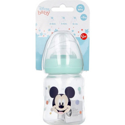 Stor Πλαστικό Μπιμπερό με Θηλή Σιλικόνης 0m+ Mickey 150ml