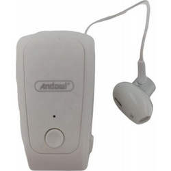 Andowl Q-EH622 Ακουστικό Bluetooth Earbud Πέτου White