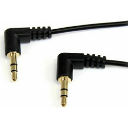 StarTech Καλώδιο 3.5mm male - 3.5mm male Μαύρο 0.3m (MU1MMS2RA)