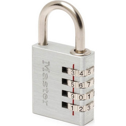 Masterlock Λουκέτο Αποσκευών Συνδυασμού 3 Ψηφίων Με Μεταλλικό φινίρισμα, 30mm