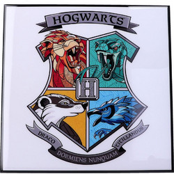 Harry Potter Crystal Clear Picture Hogwarts Crest 32 x 32 cm