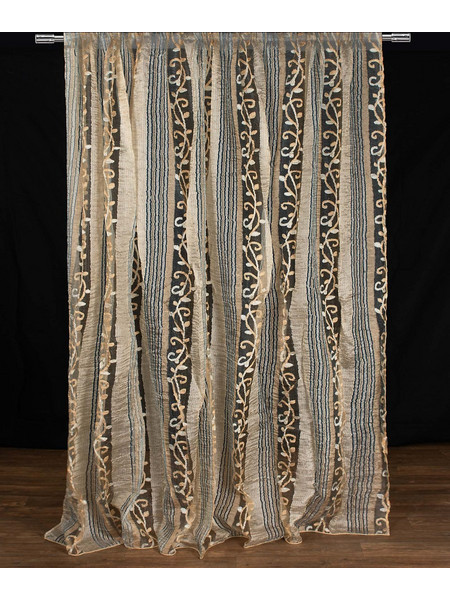 Silk Fashion Κουρτίνα με Τρέσα 280x300 sl119 Χρυσή