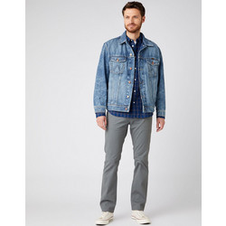 Wrangler Ανδρικό Παντελόνι Ελαστικό Κανονική Εφαρμογή Γκρι W15QKAM16