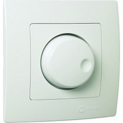 Makel Lillium Διακόπτης Dimmer 600W Αλλέ - Ρετούρ Λευκός (32001011A)