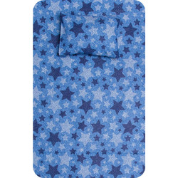Borea Σετ Παιδικά Σεντόνια Μονά Βαμβακερά 160x240 Sky Blue