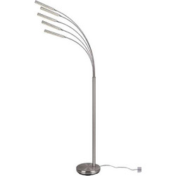 Φωτιστικό Δαπέδου Reed R41031507 5x3,5W Led 30x195cm Nickel Mat RL Lighting Μέταλλο