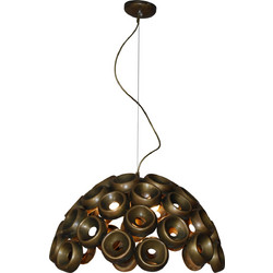 Home Lighting Darina Κρεμαστό Φωτιστικό Οροφής Μονόφωτο E14 Μαύρο 77-4107