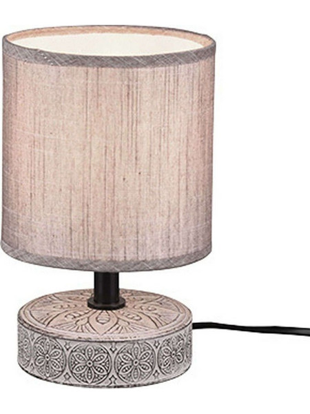 Trio Lighting R50980126 Πορτατίφ E14 Καφέ Γκρι Φ13xΥ20.5cm