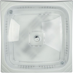 Arkolight Πλαφονιέρα polycarbonate τετράγωνη λευκή Ε27 Φ24 (118.013)