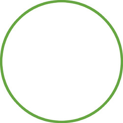 Χούλα-Χουπ HQ 70cm - Φ19mm - 280gr Πράσινο 98812 Amila