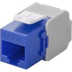 GOOBAY Keystone module RJ45 CAT 6A 90688, UTP, μπλε