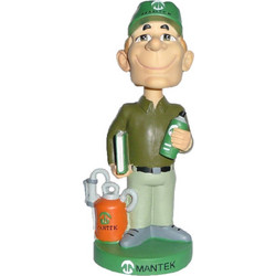 MANTEK Πήλινη Κούκλα Bobblehead 18,5 εκ. - Κουνήστε το Κεφάλι της και Απολαύστε