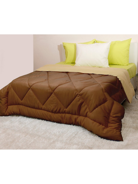 Viopros Πάπλωμα Υπέρδιπλο Microfiber Microfiber 220x240 Μπεζ - Καφέ