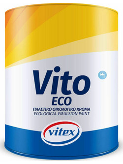 Vitex Vito Eco Οικολογικό Πλαστικό Χρώμα Εσωτερικού Χώρου Λευκό 3lt