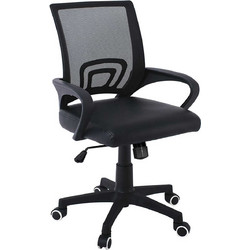 Woodwell BF2101-P Καρέκλα Γραφείου με Στήριξη Μέσης και Ανάκλιση Μαύρη ΕΟ254,4PC