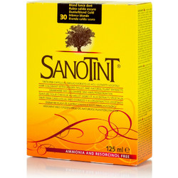 Sanotint Classic 30 Ξανθό Ζεστό Σκούρο Φυτική Ημιμόνιμη Βαφή Μαλλιών Χωρίς Αμμωνία 125ml