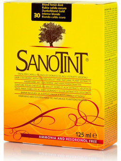Sanotint Classic 30 Ξανθό Ζεστό Σκούρο Φυτική Ημιμόνιμη Βαφή Μαλλιών Χωρίς Αμμωνία 125ml