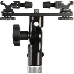 Falcon Eyes Twin Mount Tilting Bracket + 2 x Hotshoe CLD-14A