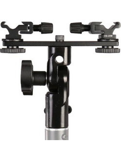 Falcon Eyes Twin Mount Tilting Bracket + 2 x Hotshoe CLD-14A