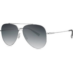 Bolon BL8076 C90 Γυναικεία Γυαλιά Ηλίου Aviator Μεταλλικά Ασημί με Μαύρο Polarized Φακό
