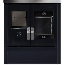 Deville Melisse 75 Blue Ατσάλινη Ξυλόσομπα με Φούρνο 8kW