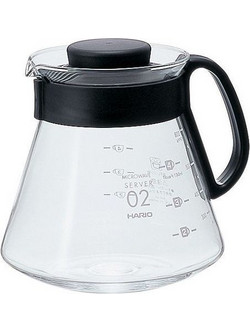 Hario V60 XVD-60B - Γυάλινη κανάτα σερβιρίσματος 600ml