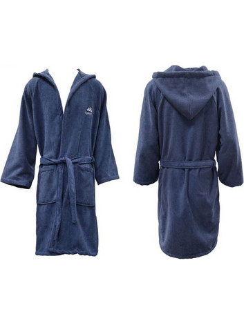 Alpintec Μπουρνούζι Κολυμβητηρίου Microfiber με Κουκούλα Navy Μπλε BRT10-NV