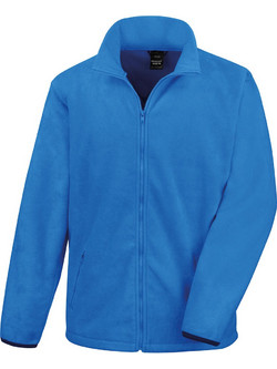 Result Fashion Fit Outdoor Ανδρική Ζακέτα Fleece με Φερμουάρ Γαλάζια R220M