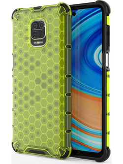 Honeycomb Back Cover Green (Xiaomi Redmi Note 9S / 9 Pro)