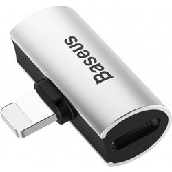BASEUS CAL46-S1 Αντάπτορας Lightning αρσ. σε 2x Lightning θηλ. για σύνδεση με ακουστικά και φορτιστή (6953156287174)