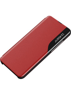 Eco Leather View Case elegant case with flip cover and stand function Xiaomi Redmi Note 11 Pro+ 5G (China) / 11 Pro 5G (China) / Mi11i HyperCharge / Poco X4 NFC 5G red