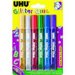 UHU Glitter Glue 6x10ml (7005964)