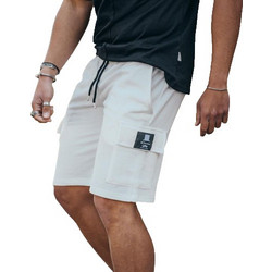 Bodymax Ανδρική Βερμούδα Cargo Λευκή S-8002