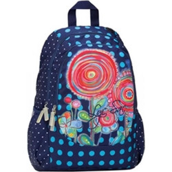 Lyc Sac City Boho Σχολική Τσάντα Πλάτης Δημοτικού Μπλε 62131