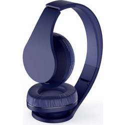 Havit i66 Ενσύρματα & Ασύρματα Bluetooth Ακουστικά On Ear Μπλε