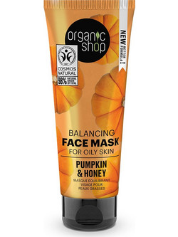 Natura Siberica Organic Shop Pumpkin Honey Κρεμώδης Μάσκα Προσώπου για Καθαρισμό με Μέλι 75ml