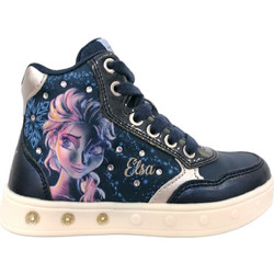 Geox Frozen II Elsa Παιδικά Sneakers Μποτάκια με Φωτάκια Navy Μπλε J268WE0ANAJC4256