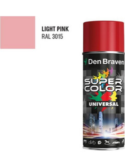 Den Braven Super Color Universal Σπρέι Βαφής Light Pink Gloss 400ml