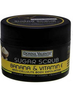 Donna Valente Banana & Vitamin E Anti-Cellulite Sugar Scrub Σώματος 600gr