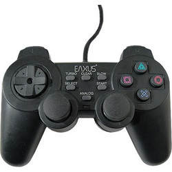 Eaxus Double Shock II Wired Controller PC & PS3 Black