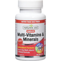 Natures Aid Complete Multi-Vitamins & Minerals 90 Ταμπλέτες