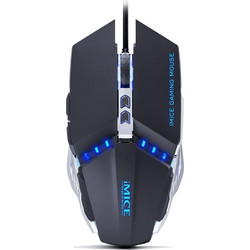 iMice T80 Ενσύρματο Gaming Ποντίκι RGB 3200 DPI Black