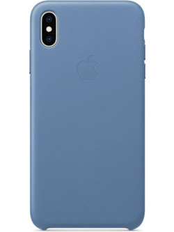 Apple Leather Case Cornflower (iPhone XS Max)